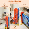TopComfy Baby and Toddler Learning Toys Score Giant Game Set with Mesh Bag Jumbo Connect Basketball Hoop for Kids, Orange, 42.91"*16.14"*38.58" - 3 of 4