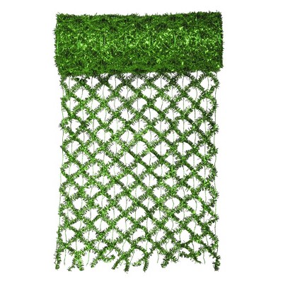 Vickerman Green Commercial Wired Mesh Garland Ribbon 12" x 10 Yards