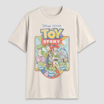 Men's Disney Toy Story Short Sleeve Graphic T-Shirt - Light Beige