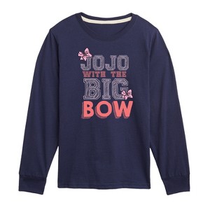 JoJo Siwa Big Bo Jojo Long Sleeve Graphic T-Shirt - Navy - 4T - 1 of 3