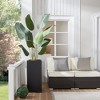 Wallowa Weather Resistant Metal Plant Box with Insert Shelf and Drainage Hole for Indoor and Outdoor Use - 4 of 4