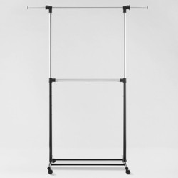 Freestanding Closet Black Silver Room Essentials Target