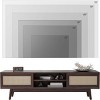 SEVOBAL TV Stands and Consoles Modern TV Stand with Ample Storage and Cable Management, Ideal for Living Room Entertainment, Black, 65"*15.6"*18" - 4 of 4