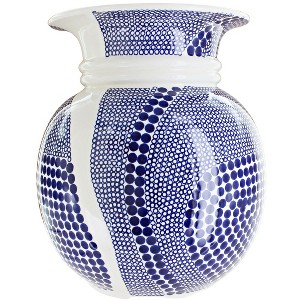 Blue Rose Polish Pottery 169 Zaklady Floor Vase - 1 of 1