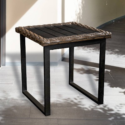 Wicker Patio Side Table - Patio Festival