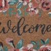 VCNY 1'6"x2'6" 'Welcome' Floral Loomed Outdoor Coir Doormat: Weather-Resistant, Stain-Resistant, Low Pile, Multicolor - 3 of 4
