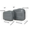 AENKYO 6-Piece Expandable Hardshell Luggage Set with 360¡ã Spinner Wheels - Lightweight Carry On Checked Travel Suitcase with TSA Lock - 3 of 4