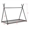 COWLOWN Twin House Platform Bed, Metal Frame with Safety Railings, Triangle Structure & Wood Slats - 2 of 4