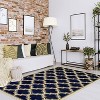 Modern Geometric Trellis Indoor Area Rug or Runner by Blue Nile Mills - 2 of 4