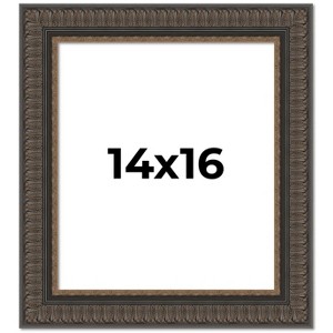 PosterPalooza | Museum Brown Picture Frame - UV Acrylic, Foam Board Backing, Hanging Hardware - 1 of 4