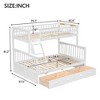 Twin over Full Bunk Bed Convertible Beds with Drawers and Guardrails - ModernLuxe - 3 of 4