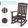 Best Choice Products All-Weather Rocking Chair, Indoor Outdoor HDPE Porch Rocker w/ 300lb Weight Capacity - 3 of 4