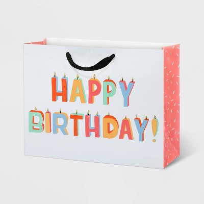 Medium Candles Print Gift Bag - Spritz™ : Target