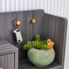 FONTOI Minimalist Storage Cabinet, Rattan Shoe Cabinet for Corridors, Living rooms, Gray, 6.7"*49.6"*37.4" - 4 of 4