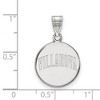 Black Bow Jewelry 14k White Gold Villanova Wildcats NCAA Medium Pendant - 2 of 3
