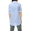INSPIRE CHIC Women's Striped Button Down Roll-up Long Sleeves Point Collar Shirt - 3 of 4