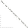 Black Bow Jewelry Men's 6.75mm Stainless Steel Figaro Chain Necklace - 2 of 4
