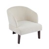 NicBex Accent Chair with Round Back & Wooden Legs,Modern Lounge Chair,Upholstered Armchair for Bedroom,Reading Room - 4 of 4