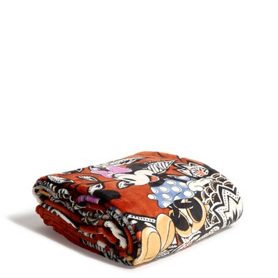 Vera Bradley Women s Outlet Disney Essential Throw Blanket Mickey Minnie s Flirty Floral Potter s Clay Target