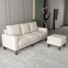 75" Upholstered L-Shaped Sectional Sofa with Ottoman - 4 of 4