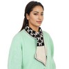 Alilang Skinny Knitted Scarf Letter Animal Pattern Pull-Through Design Winter Neckerchief Scarf for Women - 2 of 4