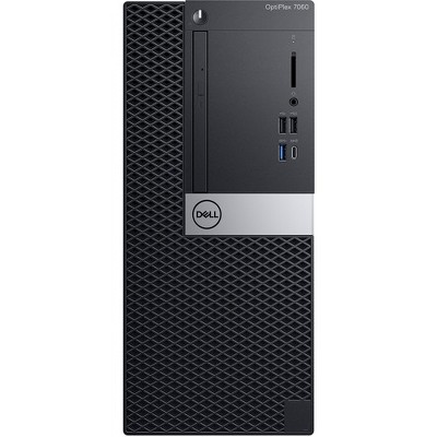 Dell OptiPlex 7000 7060 Desktop Computer - Core i7 i7-8700 - 16 GB RAM - 256 GB SSD - Mini-tower - Windows 10 Pro 64-bit - AMD Radeon RX 550