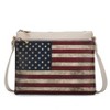 MKF Collection Madeline Printed Flag Vegan Leather Crossbody Bag by Mia K - 2 of 4