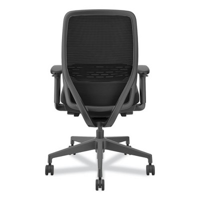 Black Mesh Adjustable Task Chair with Swivel Base
