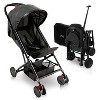 Jovial Portable Folding Lightweight Compact Baby Stroller with Bag for Airplane Travel for Babies, Infants, and Toddlers, Black (2 Pack) - image 2 of 4