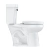 Elongated Two-Piece Toilets, 1.28 GPF Universal Height Siphonic Flush Toilet, cUPC Certification Water Efficient Bathroom Toilet(Toilet Seat Included) - 2 of 4
