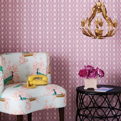 Chasseur Stripe Peel Stick Removable Wallpaper Gardenia Pink Opalhouse Target Inventory Checker Brickseek