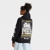 Women's Strength in Power Graphic Hoodie Sweatshirt - Black - 2 of 3