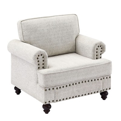 NicBex 37.2 Inch Chenille Sofa,1 Seater Couches with Nails and Armrests for Living Room,Bedroom,Office,Apartment