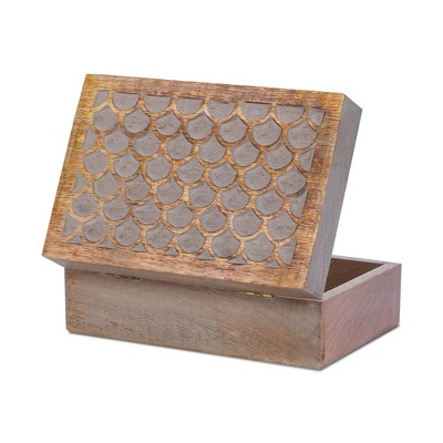 Mela Artisans Storage Box Scallop