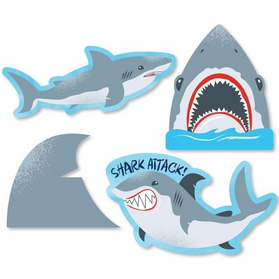 Big Dot Of Happiness Shark Zone - 4 Jawsome Shark Party Or Birthday Party  Games - 10 Cards Each - Gamerific Bundle : Target