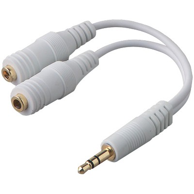 Belkin® 3.5-mm Speaker and Headphone Y-Splitter in White