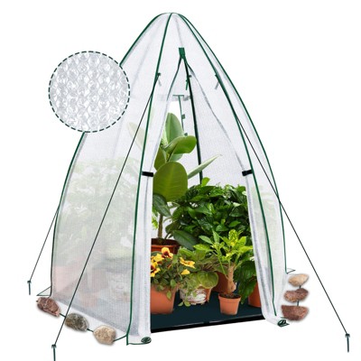 EAGLE PEAK Hexagon Greenhouse 63"x63"x72", Agricultural Bubble Film Cover