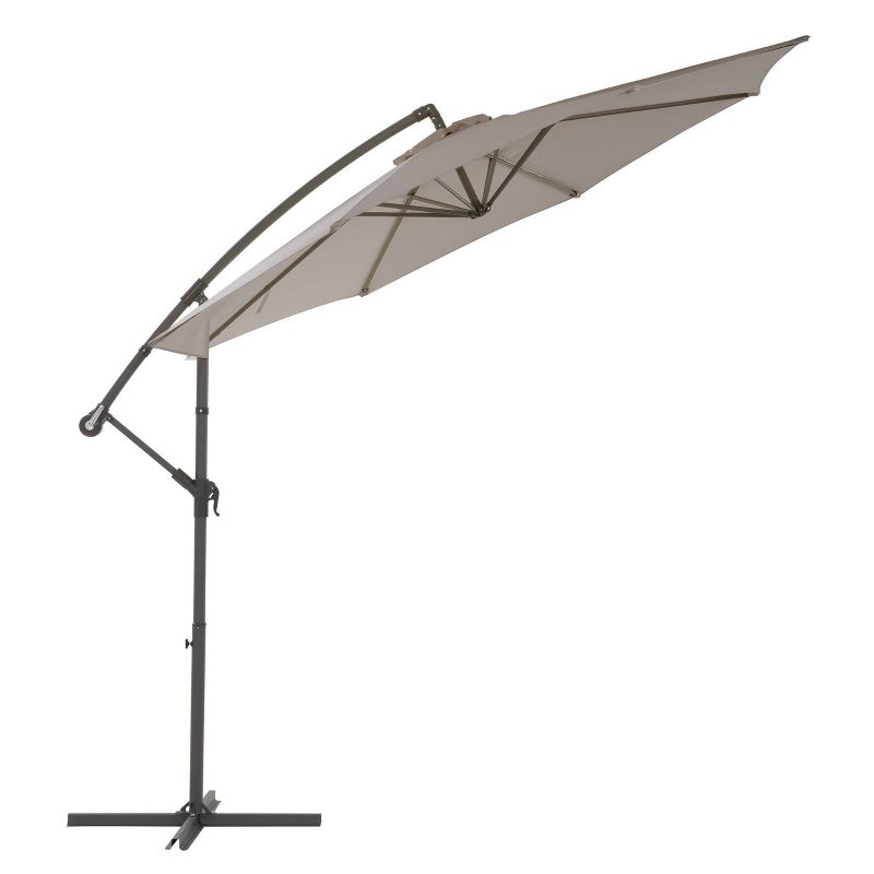 9.5' UV Resistant Offset Tilting Cantilever Patio Umbrella - CorLiving, 3 of 12