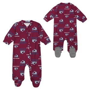 NHL Colorado Avalanche Infant Boys' Sleeper Bodysuit - 1 of 3