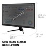 ViewSonic VX3267U-4K 4K UHD 32 Inch IPS Monitor with 65W USB C, HDR10 Content Support, Ultra-Thin Bezels, Eye Care, HDMI, and DP Input - 4 of 4