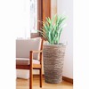 Vintiquewise Wicker Banana Rope Tall Floor Planter with Metal Pot, Large - 3 of 4