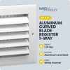 Hart & Cooley 12"x4" Aluminum Curved Blade Register Multi-Shutter Damper, 1-Way - 2 of 4