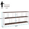 Tribesigns 70.89 inches 3-Tier Long Console Sofa Table - 3 of 4