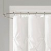 PAGED 72x72" Semi-Sheer Shower Curtain, Tufted Faux Silk Shower Curtain for Bathroom, Contemporary Textured Design Shower Curtain-Bathroom Decor - 2 of 4