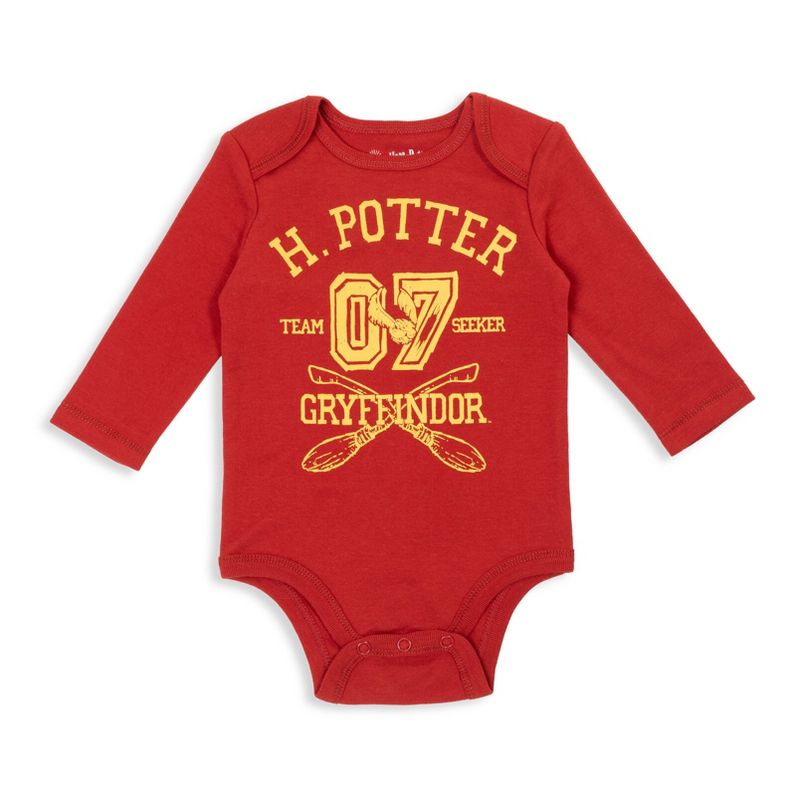 Harry Potter Baby Girls 3 Pack Bodysuits Newborn to Infant, 3 of 8