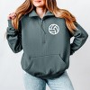 Simply Sage Market Volleyball Mom Squad Quarter Zip Fleece - 2 of 3