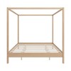 KIGFTSOD Canopy Bed Frame Four Poster Platform Bed with Slats Support - 4 of 4