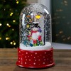 Northlight Lighted Snowman with Street Light Snowing Christmas Globe - 11.75" - 2 of 4