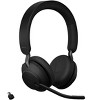 Jabra Evolve2 65 - USB-C UC Stereo with Charging Stand - Black Wireless Headset / Music Headphones - 2 of 4
