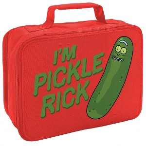 Rick And Morty Pickle Rick Insulated Soft Sided Lunch Box - 1 of 4